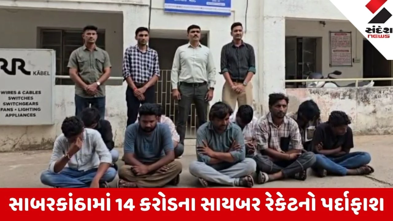 Sabarkantha: 4 મ્યુલ એકાઉન્ટમાંથી 14 કરોડથી વધુના ટ્રાન્ઝેક્શન અને 14 લાખથી વધુની સાયબર ઠગાઈ સામે આવી