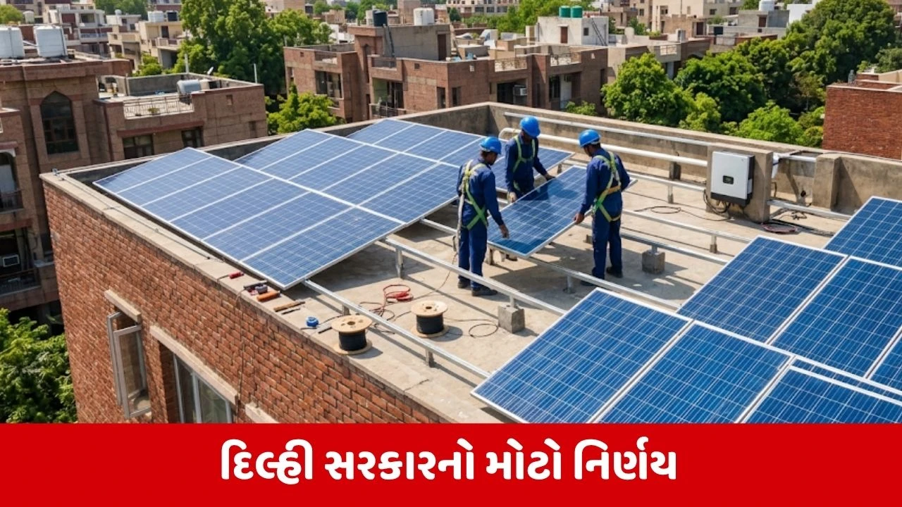 Delhi : દિલ્હીવાસીઓ માટે સારા સમાચાર, સરકાર હવે ફ્રીમાં લગાવશે સોલાર પેનલ