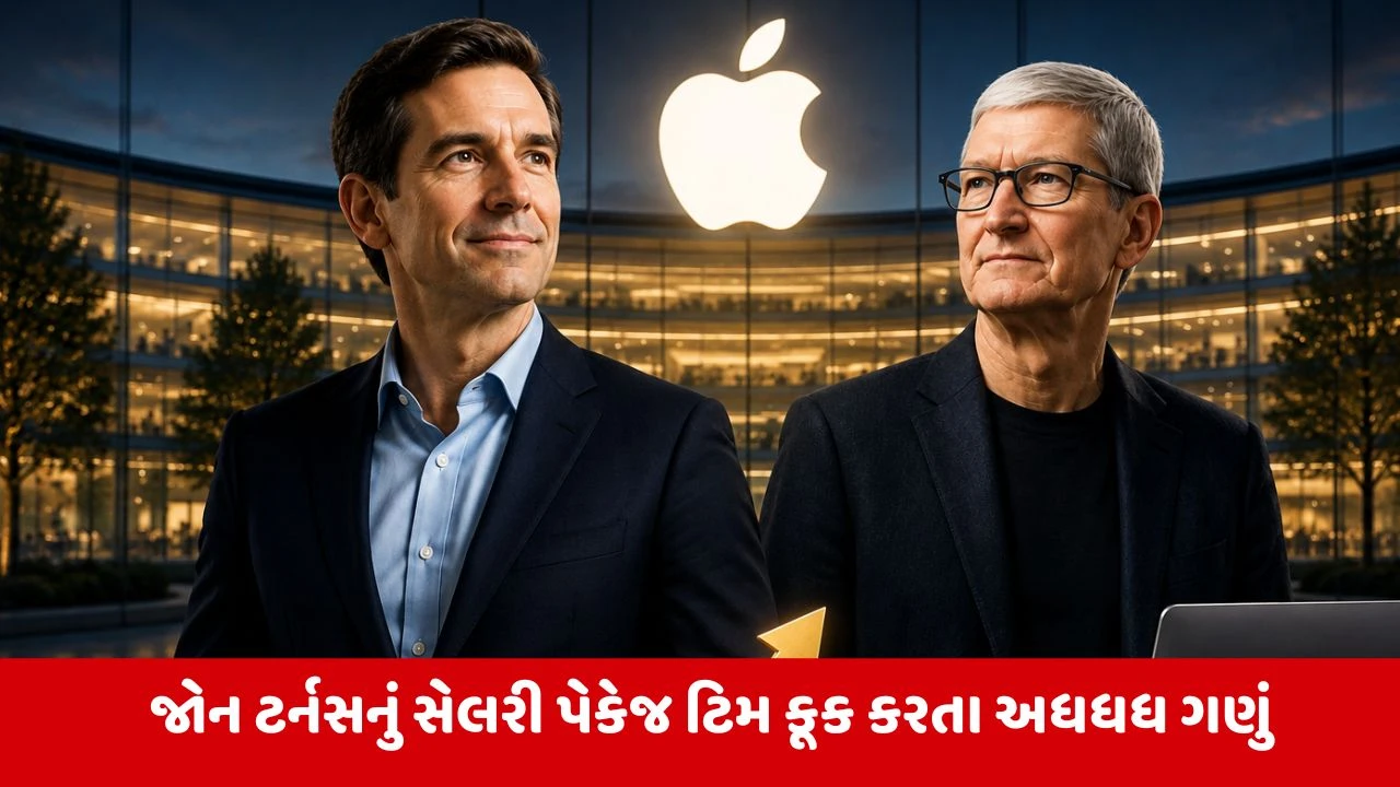 Apple ના નવા CEO જોન ટર્નસનો 551 કરોડ પગાર!