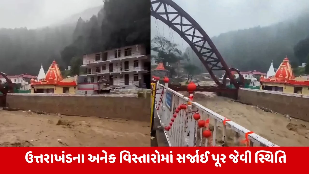 ઉત્તરાખંડમાં મેઘ તાંડવ: શિપ્રા નદીનું રૌદ્ર સ્વરૂપ