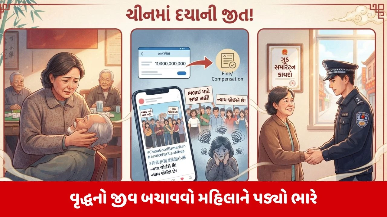 ચીનમાં વૃદ્ધનો જીવ બચાવનાર મહિલાને દંડ?