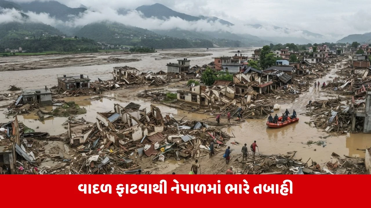 નેપાળમાં પ્રલય બાદ દેવીઘાટમાં ઘરો છત વિહોણા