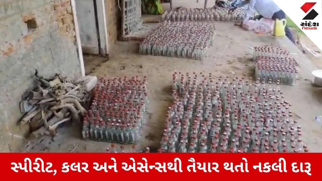 Anand : ઘરમાં ધમધમતું બ્રાન્ડેડ દારૂના નામે નકલી દારૂનું કારખાનું ઝડપાયું, 575 લીટર સ્પીરીટ સહિત મોટો જથ્થો જપ્ત