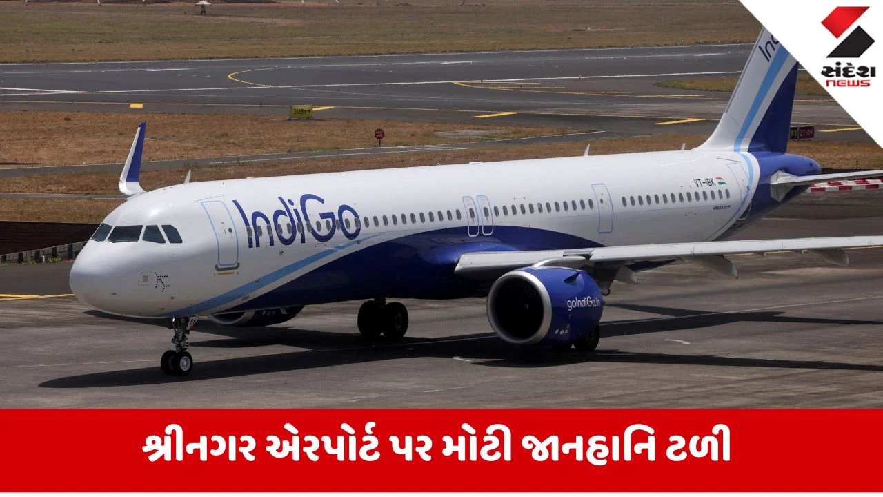Srinagar એરપોર્ટ પર મોટો અકસ્માત ટળ્યો, ઇન્ડિગોનું વિમાન થાંભલા સાથે અથડાયું, મુસાફરોનો જીવ તાળવે ચોંટ્યો
