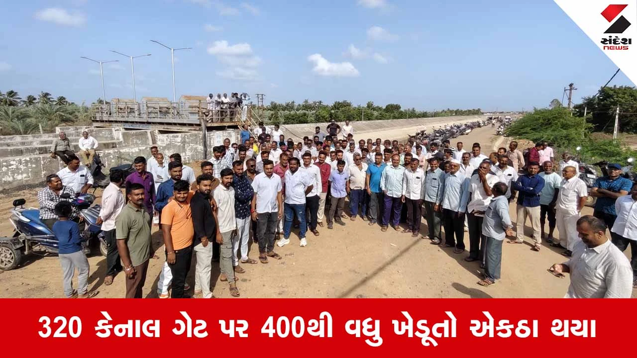 Kutchના માંડવીમાં નર્મદા કેનાલના અનિયમિત પાણીથી ખેડૂતોમાં ભારે રોષ, સિંચાઈના પાણી માટે નોંધાવ્યો વિરોધ