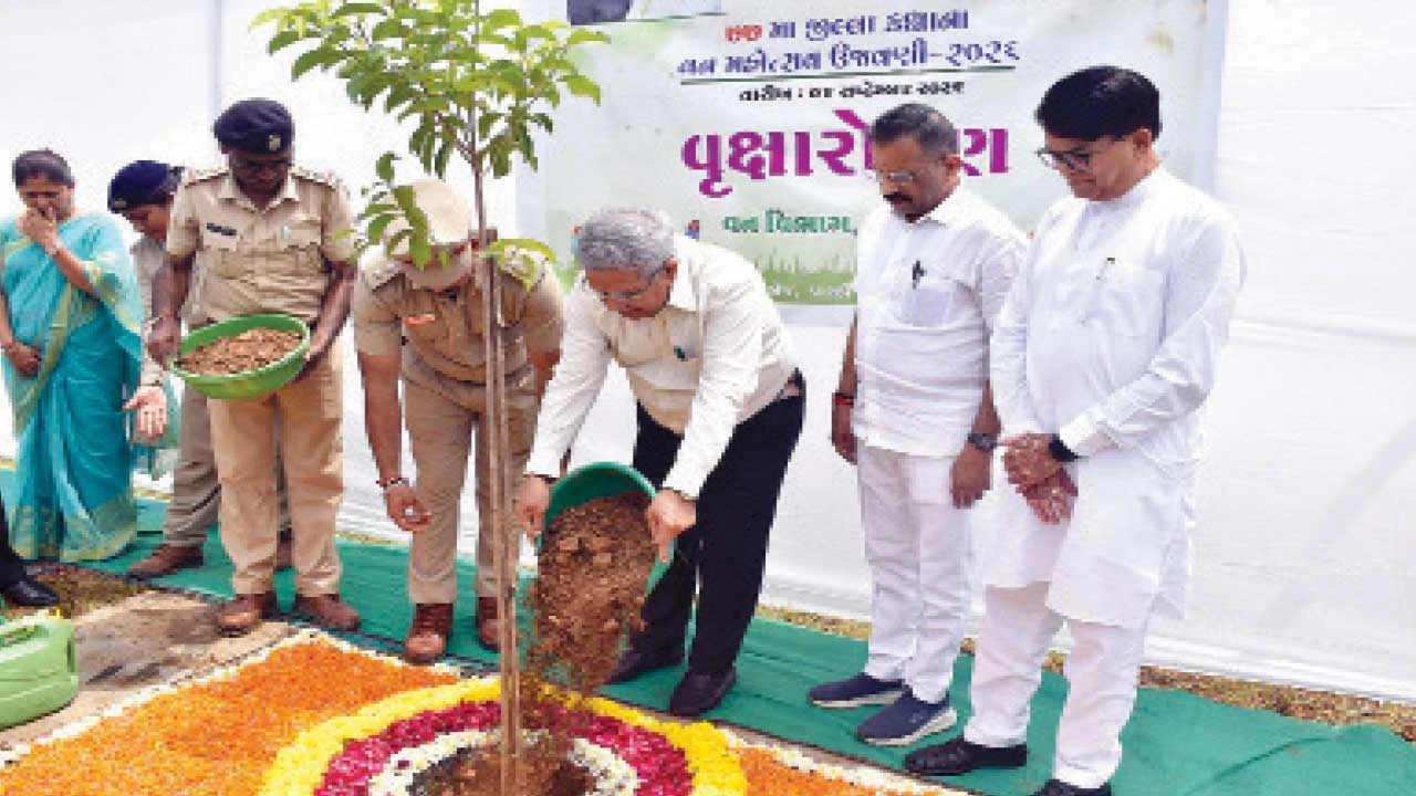 ક્લાઈમેટ ચેન્જથી વધતી આફતોને રોકવા વનીકરણ અત્યંત જરૂરી : મંત્રી કનુભાઈ