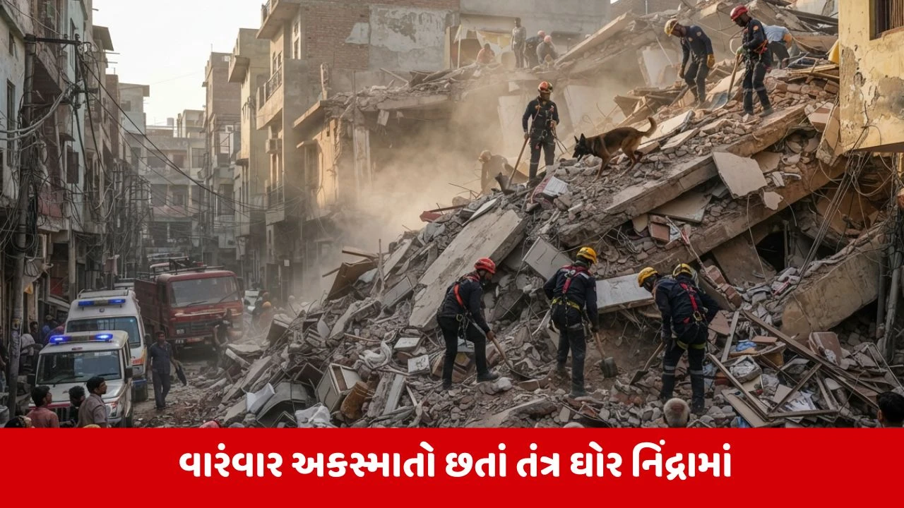 દિલ્હીમાં બિલ્ડિંગ કોલેપ્સની એક વર્ષમાં 6 દુર્ઘટના