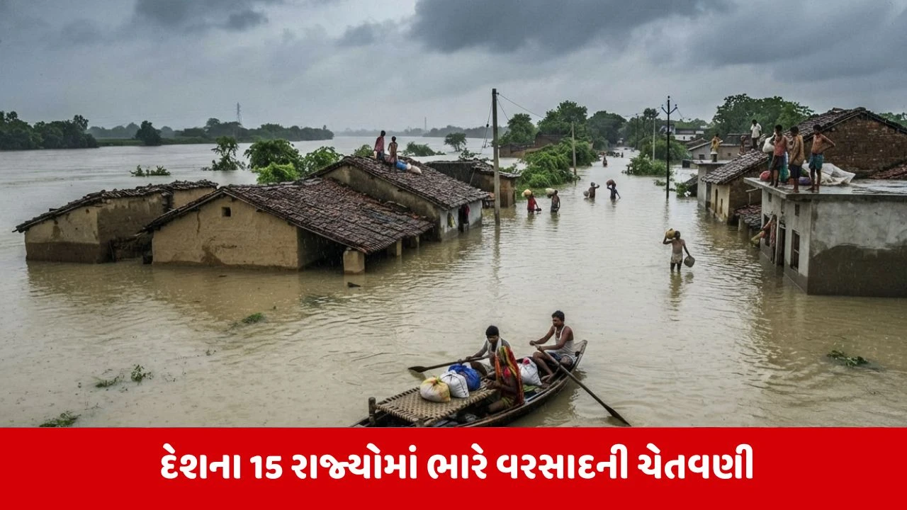 બિહાર, MP સહિત 15 રાજ્યોમાં ભારે વરસાદની ચેતવણી