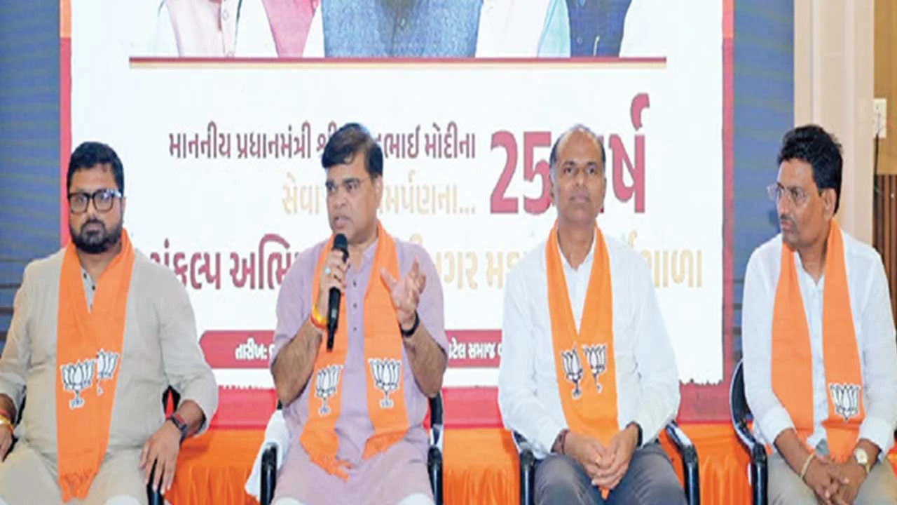 ભાજપ દ્વારા PM મોદીના 25 વર્ષ પૂર્ણ થવા પર 17 સપ્ટે.થી સેવા સંકલ્પ અભિયાન
