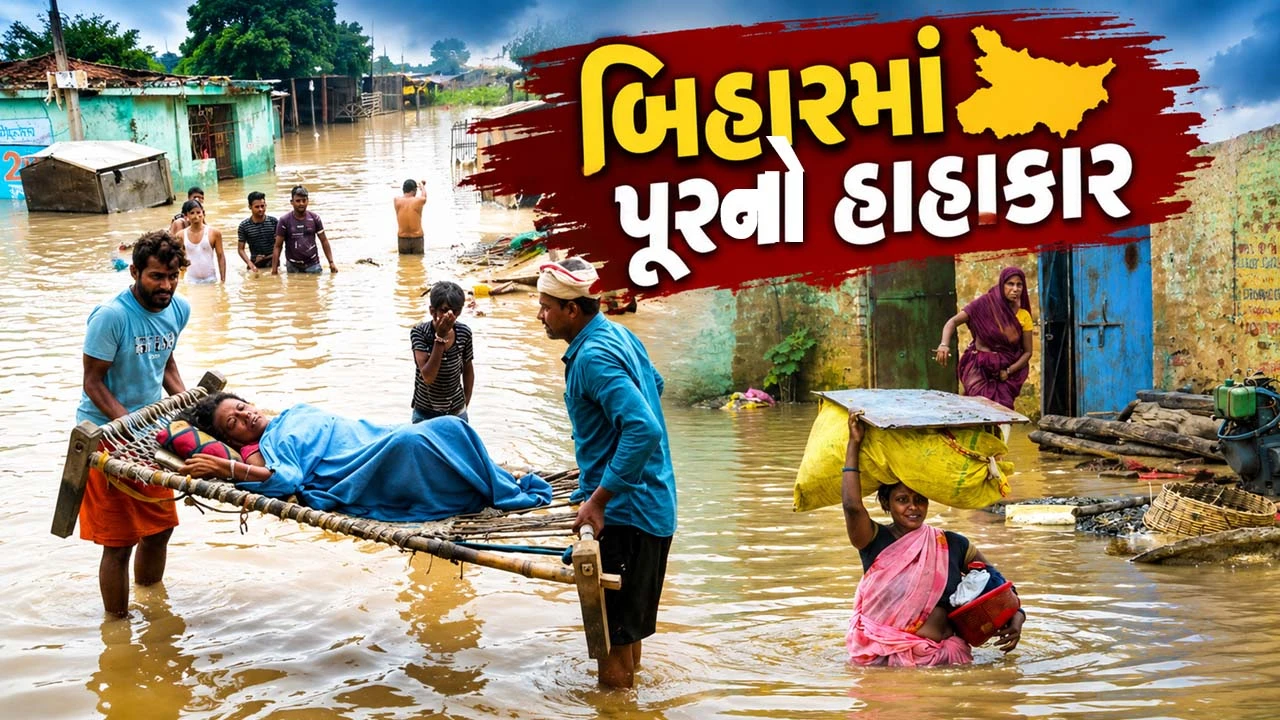 હચમચાવી નાખશે બિહાર પૂર હોનારતની આ તસવીરો, ગામડાં અને ખેતરો જળમગ્ન, જનજીવન ખોરવાયું