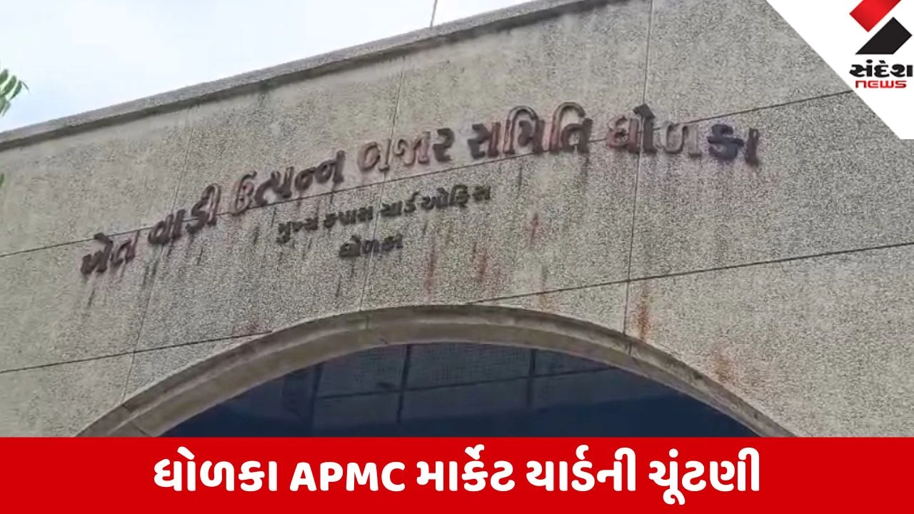Dholka: APMC માર્કેટ યાર્ડની ચૂંટણીમાં રાજકીય ગરમાવો; કિસાન વિકાસ અને ખેડૂત સહકાર પેનલ વચ્ચે રસાકસી