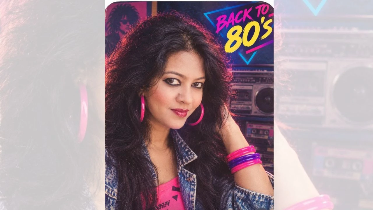 1980's retro look