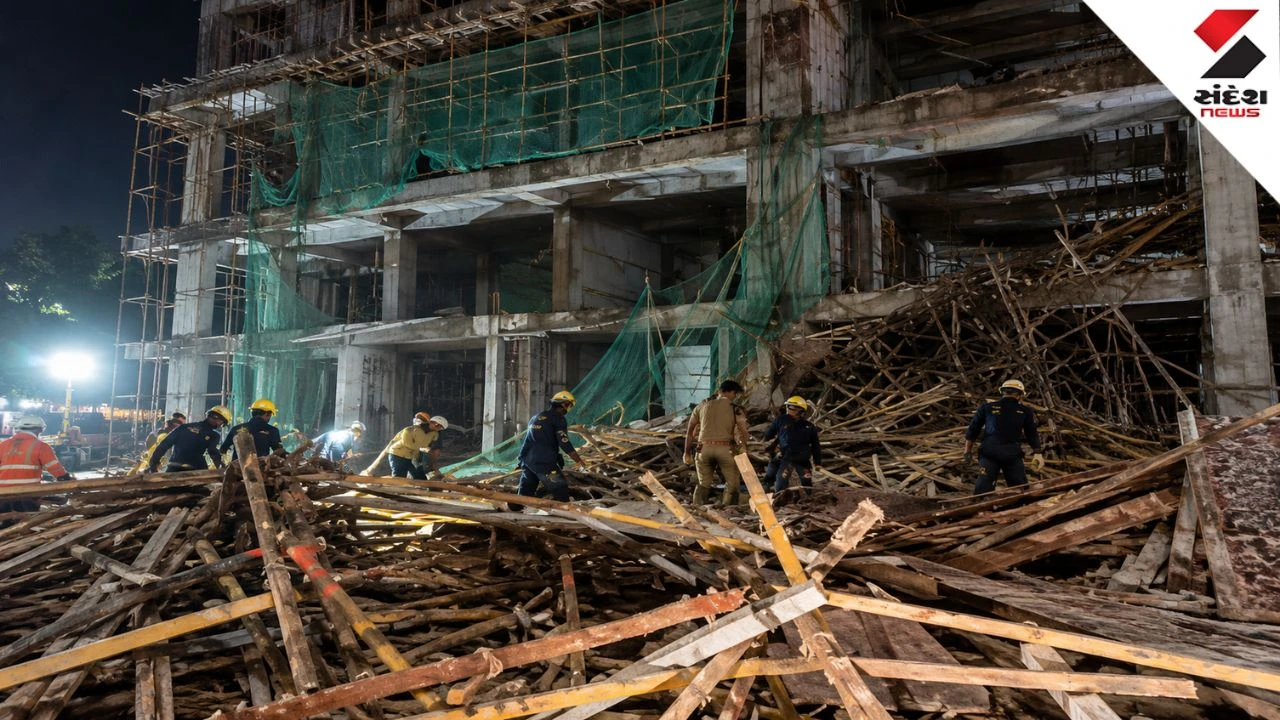 Gandhinagar Kudasan Wall Collapse, 7+ Workers Injured