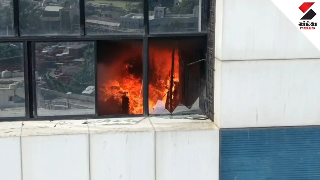Surat Shyam Sangini Market Fire Remains Uncontrolled After 17 Hours