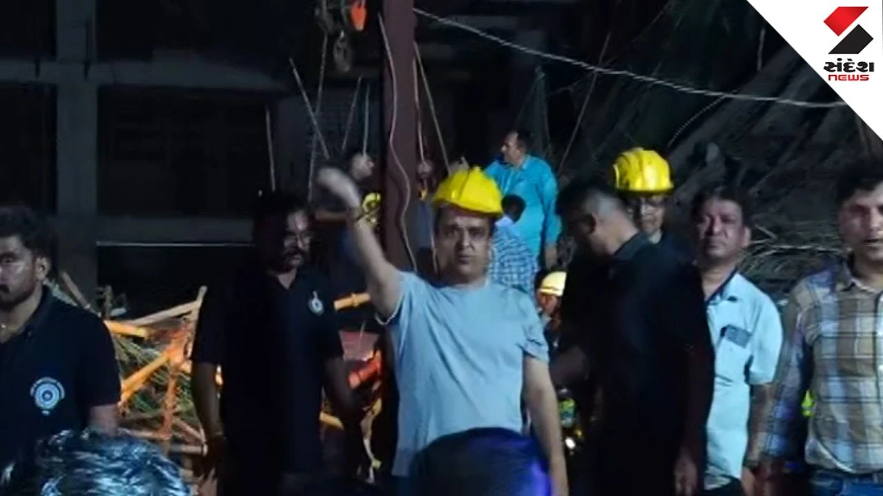 Gandhinagar Kudasan Wall Collapse, 7+ Workers Injured