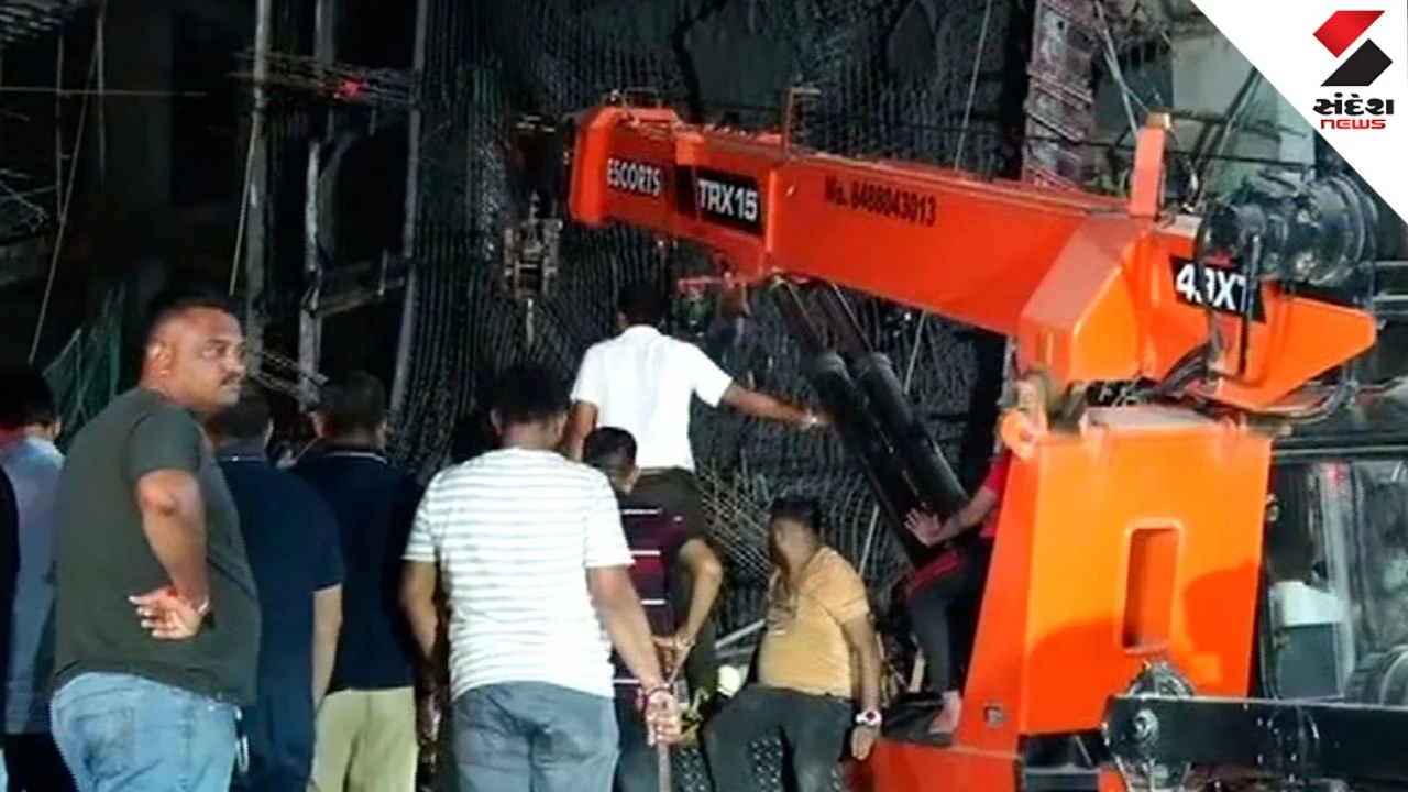 Gandhinagar Kudasan Wall Collapse, 7+ Workers Injured