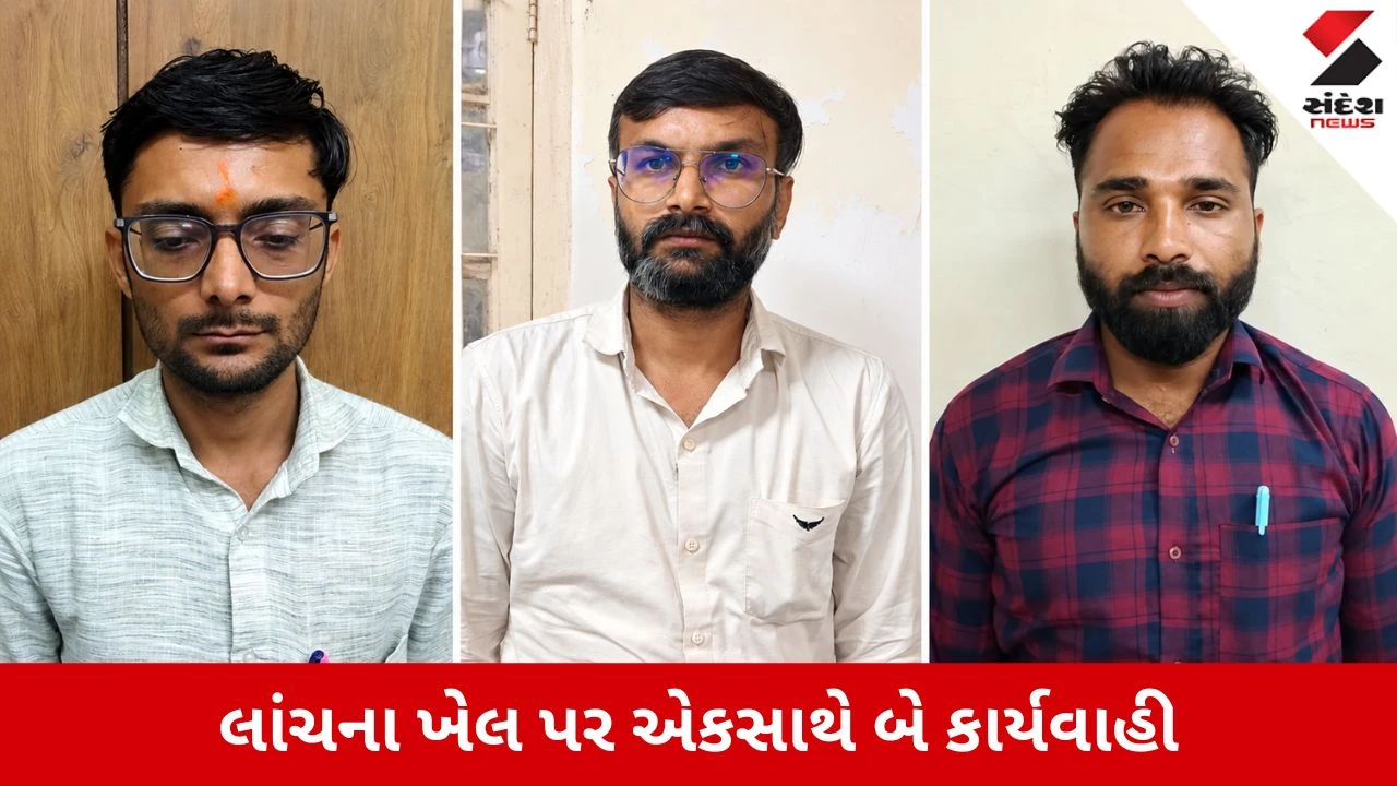 ACBનો દાહોદથી નવસારી સુધી સપાટો, 3 લાંચીયા અધિકારી-કર્મચારી ઝડપાયા