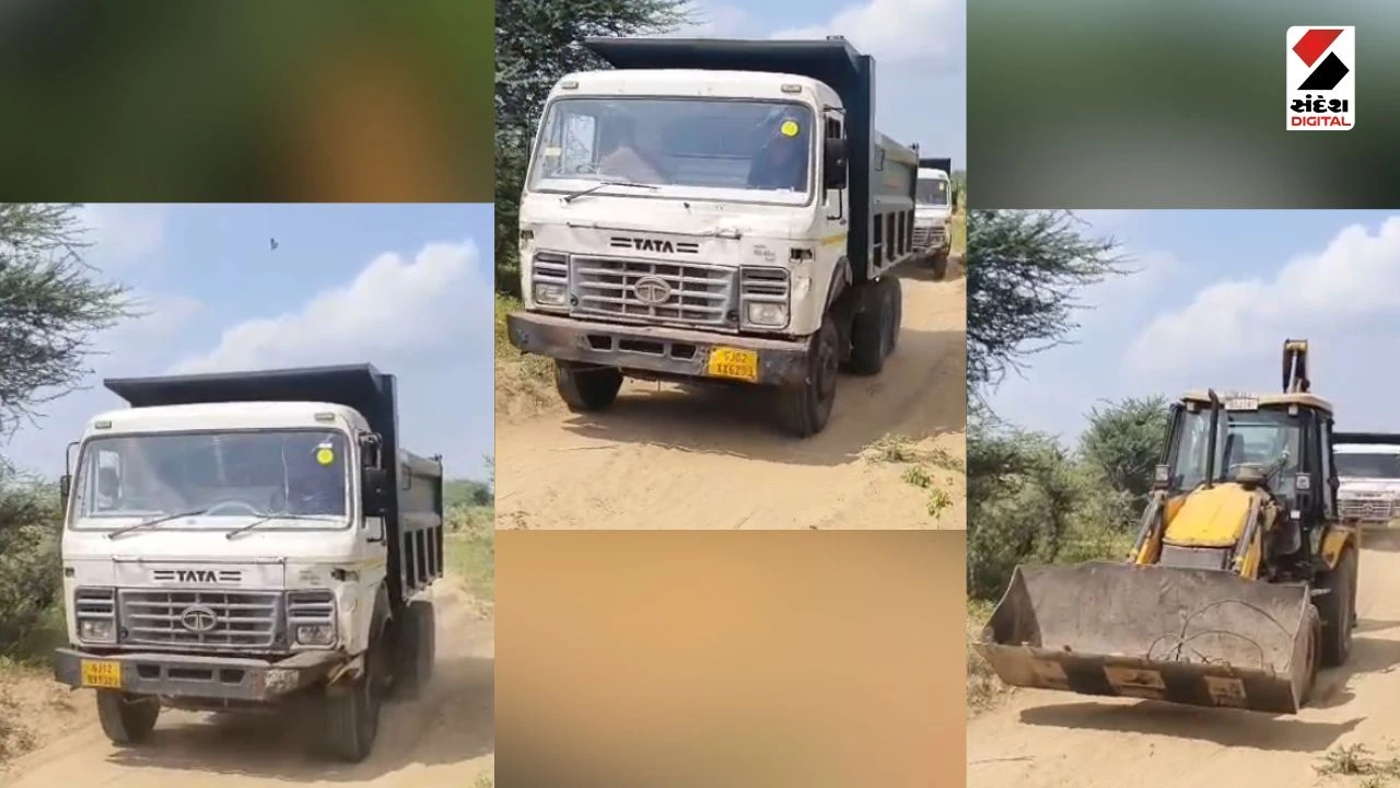 Mehsana News: Illegal Soil Mining Seized Worth Rs 1.20 Crore in Dabhla