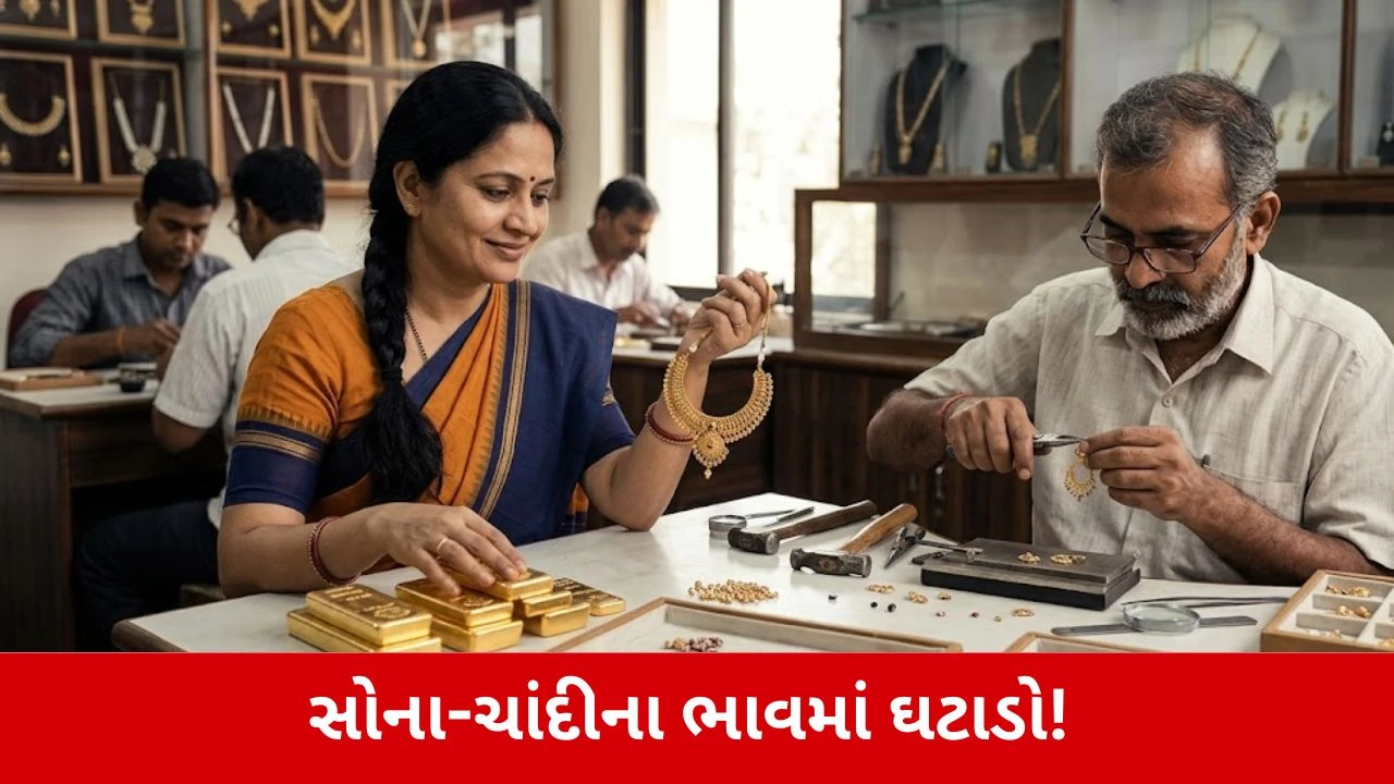 Gold Rate Today: સોના-ચાંદીના ભાવમાં મોટો ઘટાડો, જાણો નવા ભાવ