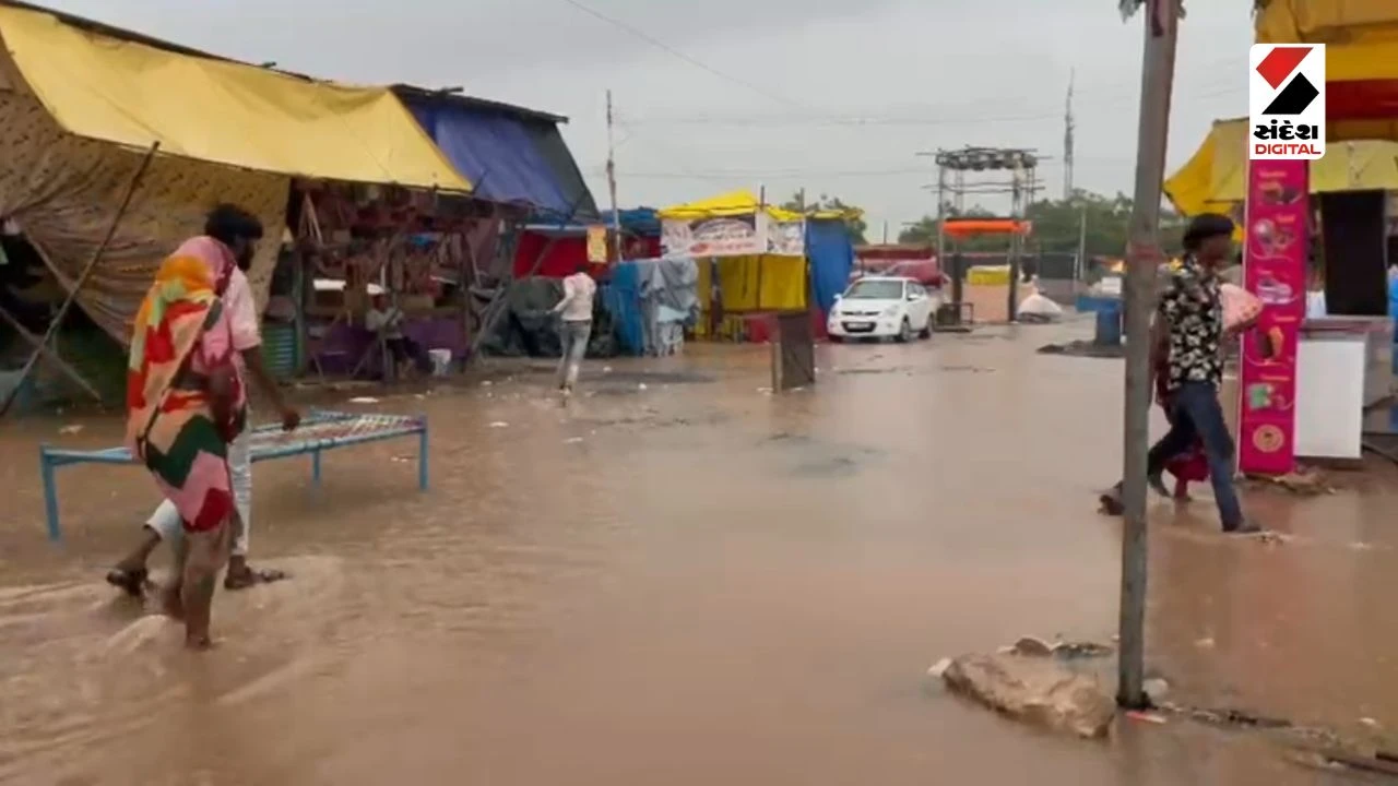 Tarnetar Fair 2026 Ground Waterlogged Ahead of Grand Inauguration in Surendranagar