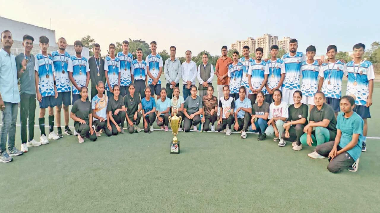 Rajkot : પુરુષ હોકીમાં લીંબડીની સખીદા કોલેજ અને મહિલા હોકીમાં અમરેલીની મોંઘીબા કોલેજ પ્રથમ