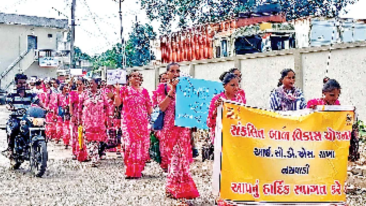 Chhota Udepur: નસવાડીમાં રાષ્ટ્રીય પોષણ માસના પ્રારંભે પોષણ જાગૃતિ રેલી યોજાઇ
