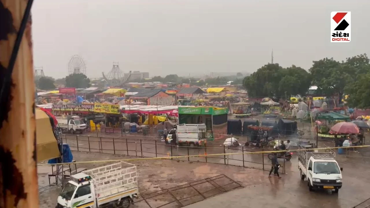 Tarnetar Fair 2026 Ground Waterlogged Ahead of Grand Inauguration in Surendranagar
