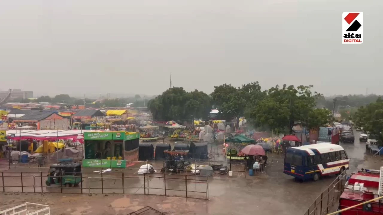 Tarnetar Fair 2026 Ground Waterlogged Ahead of Grand Inauguration in Surendranagar