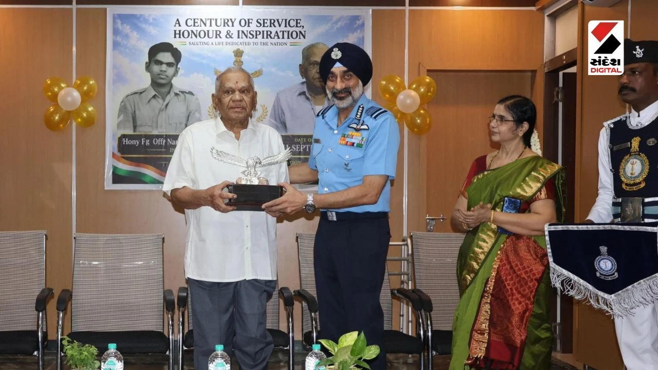 Indian Air Force: IAF Celebrates 100th Birthday of Veteran MWO (HFO) Narayan Ramakrishnan