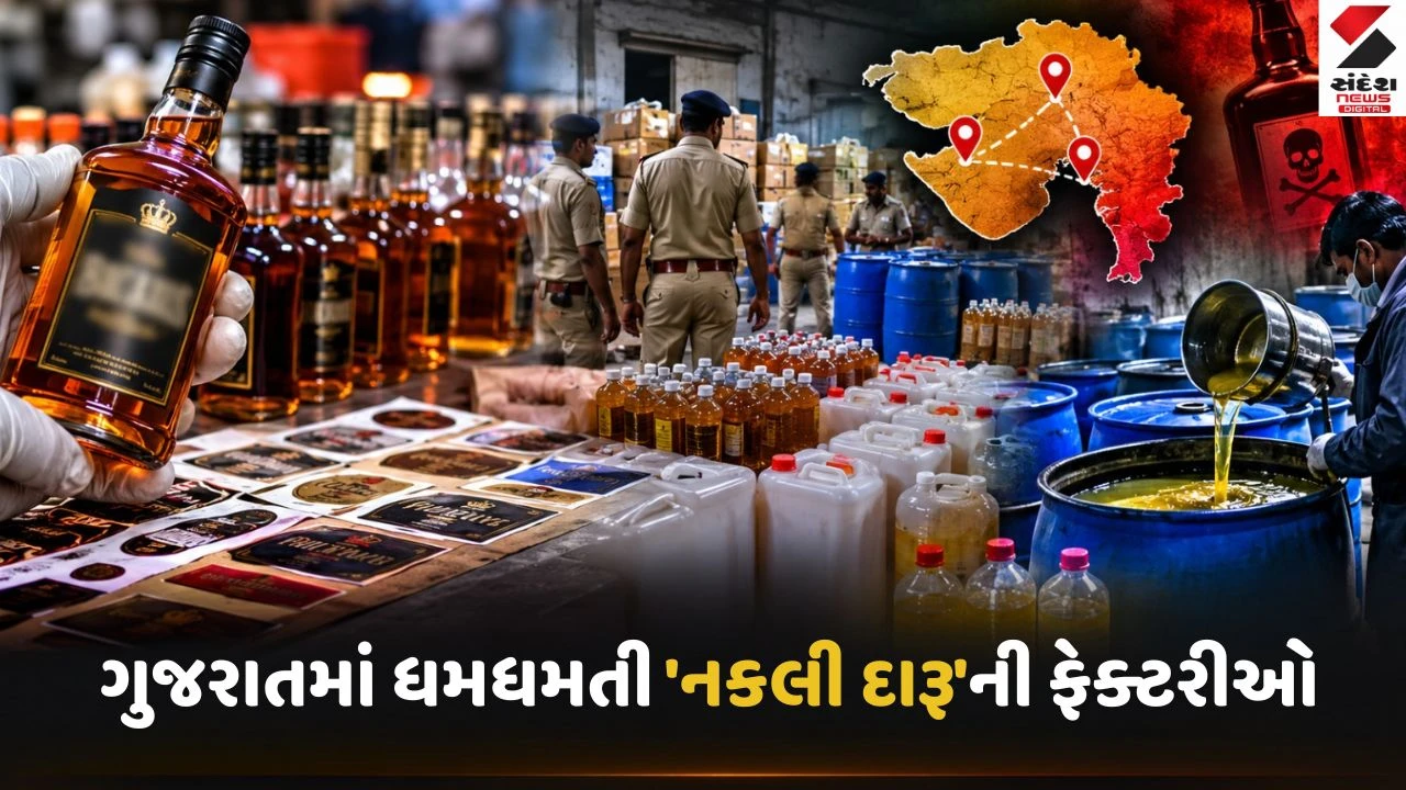 Explainer: રાજ્યમાં ડુપ્લિકેટ દારૂ બનાવતી દેશી ફેક્ટરીઓનો પર્દાફાશ,ભાવનગરથી કચ્છ અને મોરબી સુધી કેમિકલવાળા ‘ઝેર’નું નેટવર્ક
