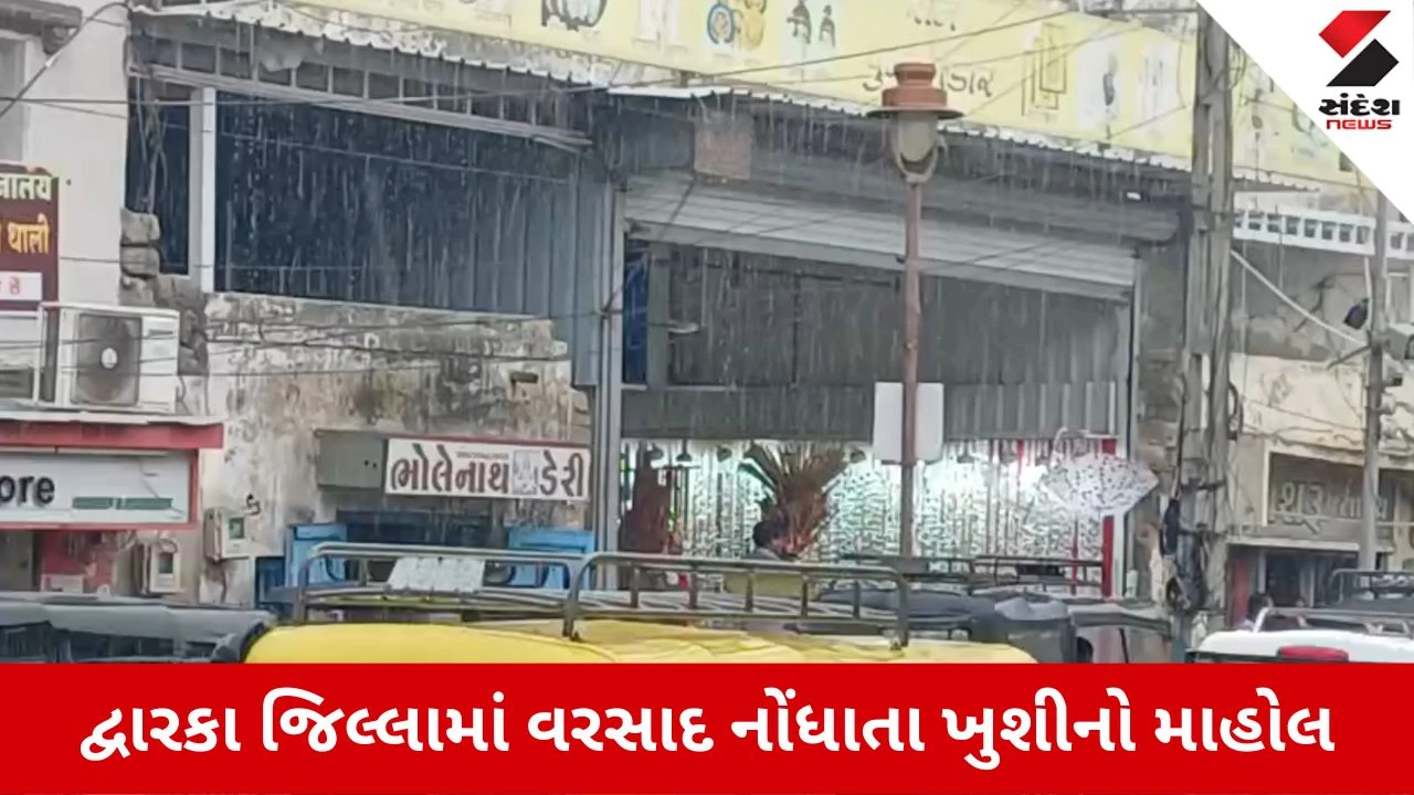 Dwarka Rain Update: જિલ્લામાં લાંબા વિરામ બાદ વરસાદ, ખેડૂતો અને માલધારીઓને મળી મોટી રાહત
