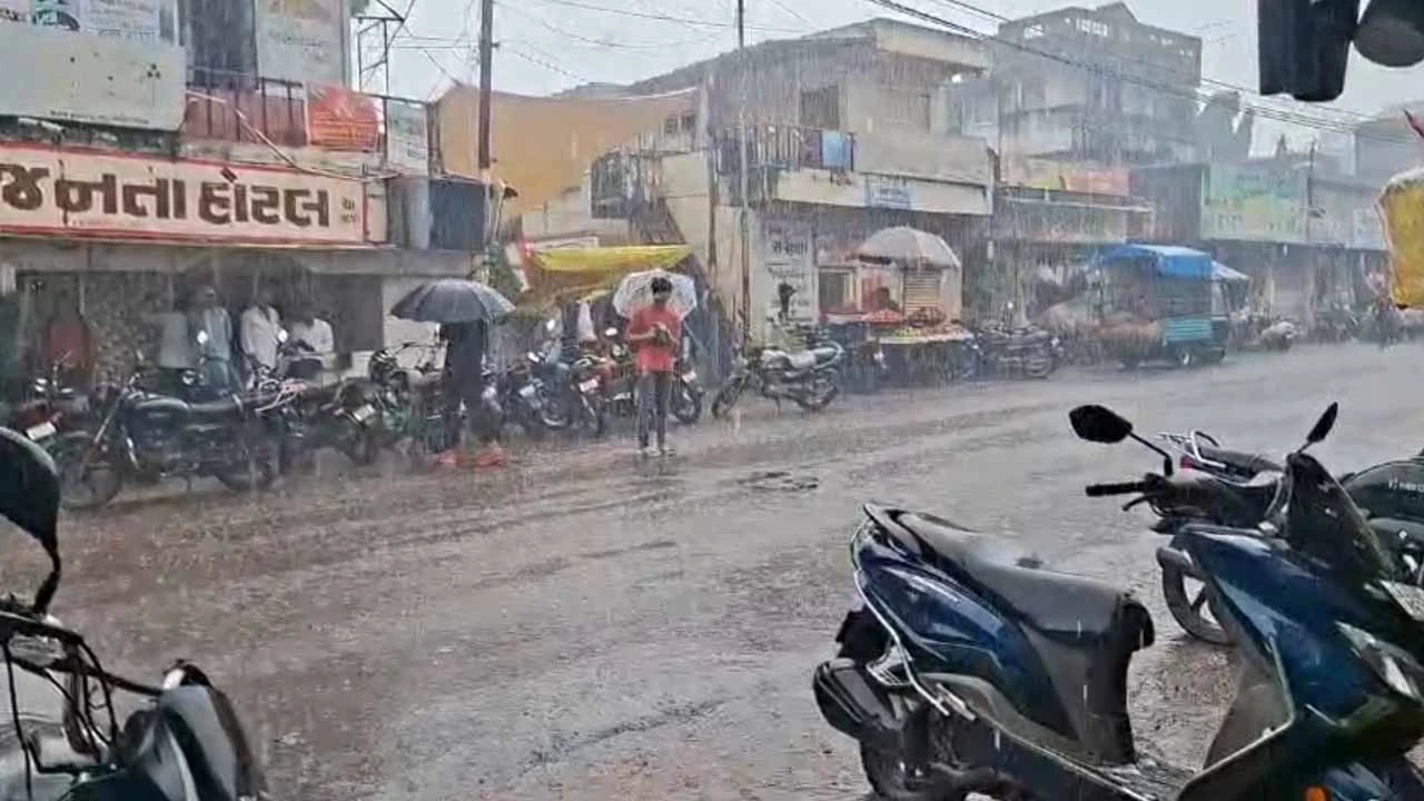 Rain for the second consecutive day in Bhavnagar