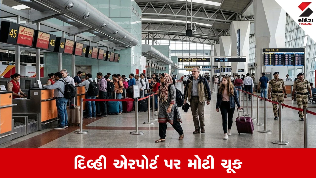 દિલ્હી એરપોર્ટ પર ઇમિગ્રેશન વિના 3 વિદેશી મુસાફરો આંતરરાષ્ટ્રીય ફ્લાઇટમાં પહોંચ્યા