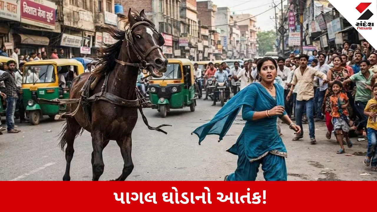Kanpur Horse Attack: લો બોલો... કાનપુરમાં ઘોડાએ મચાવ્યો આતંક! અડધા ડઝનથી વધુ લોકોને કરડતા ભયનો માહોલ