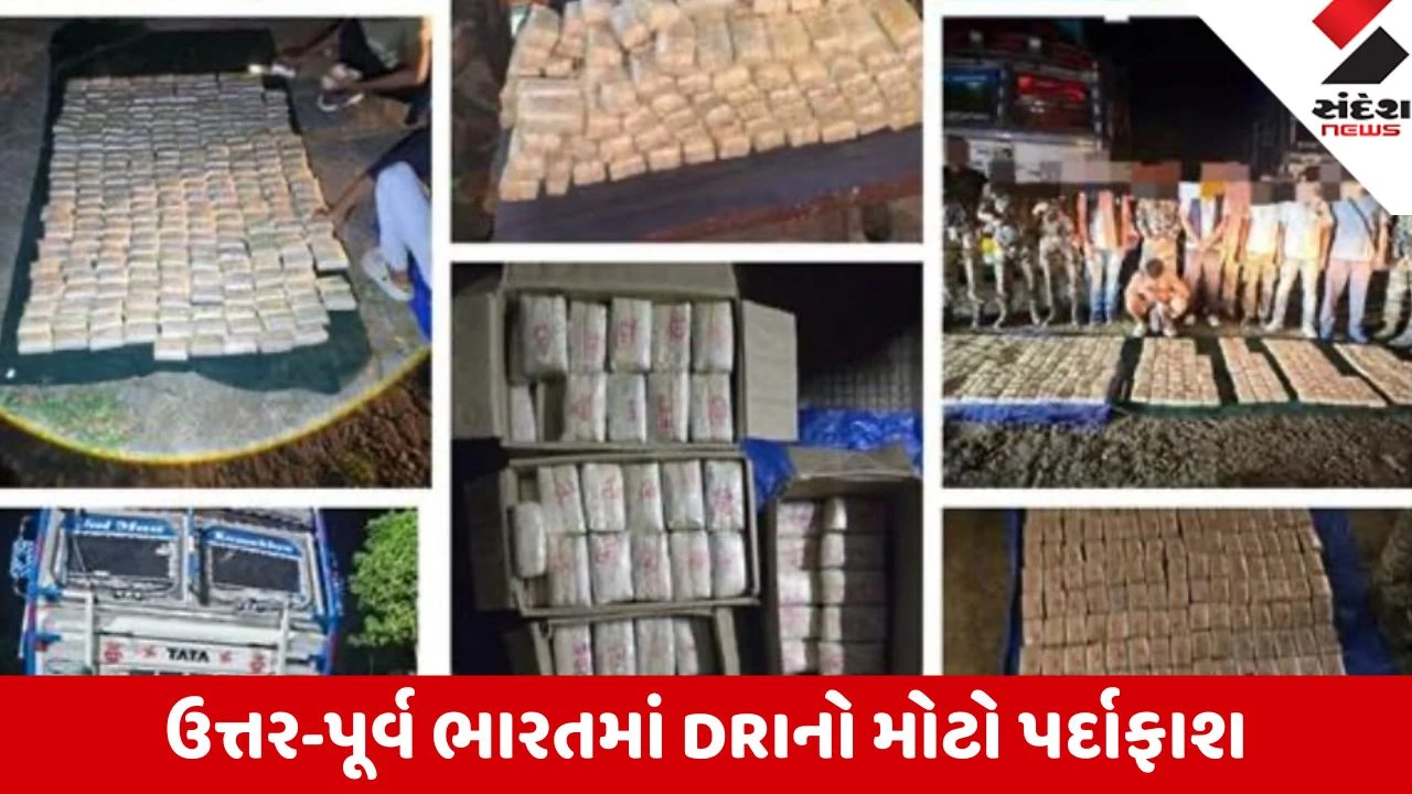Ahmedabad: આસામ અને ત્રિપુરામાં DRIના એકસાથે દરોડા; 4 ટ્રકોના ગુપ્ત ખાનામાંથી કરોડોનું ડ્રગ્સ મળ્યું