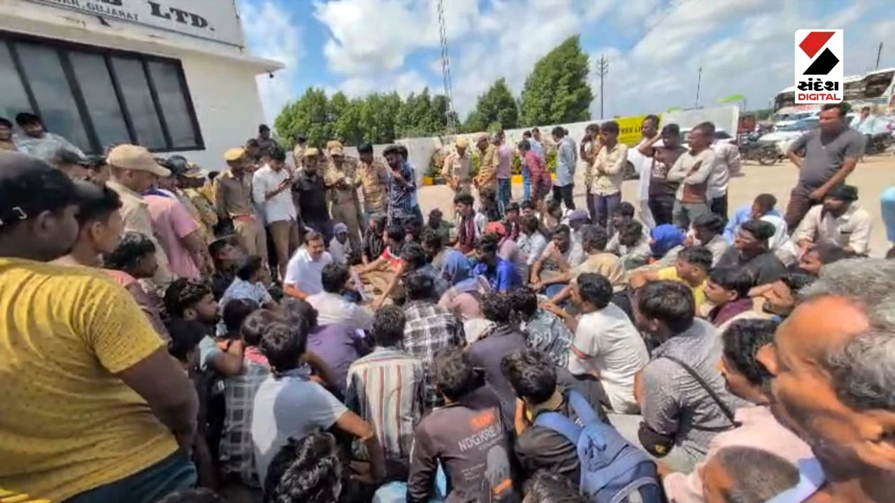 Surendranagar News: Over 300 Workers Strike at MRL Tyre Company in Malvan Over Exploitation
