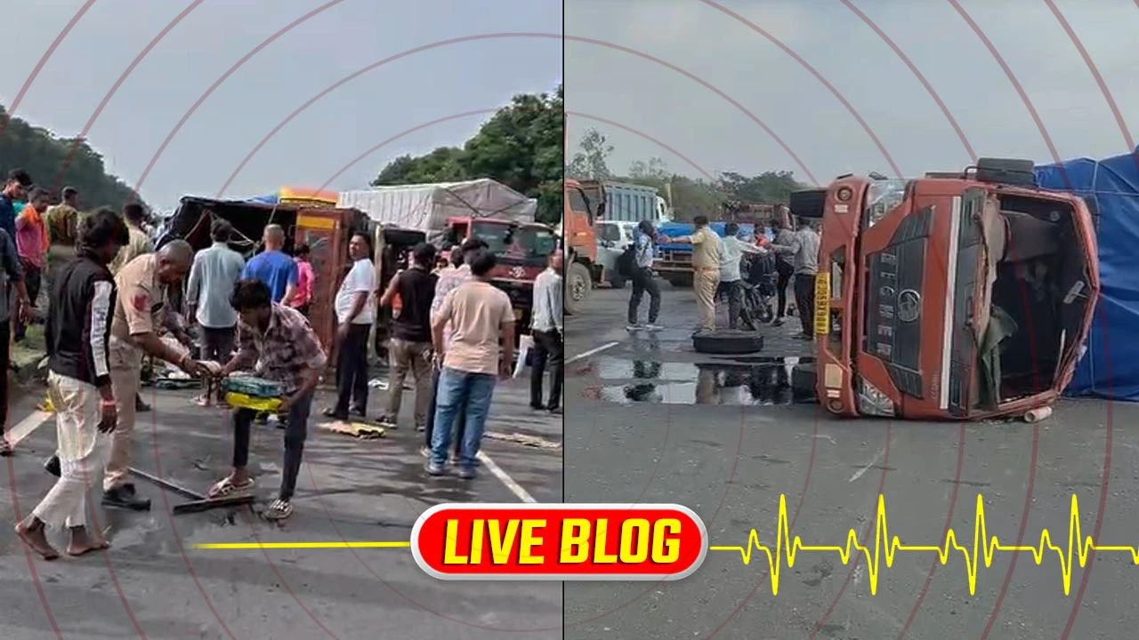 Gujarat Latest News Live : સુરતમાં નેશનલ હાઈવે 48 પર ગમખ્વાર અકસ્માત, એક કામદારનું મોત, 6 લોકોને ઈજા પહોંચી