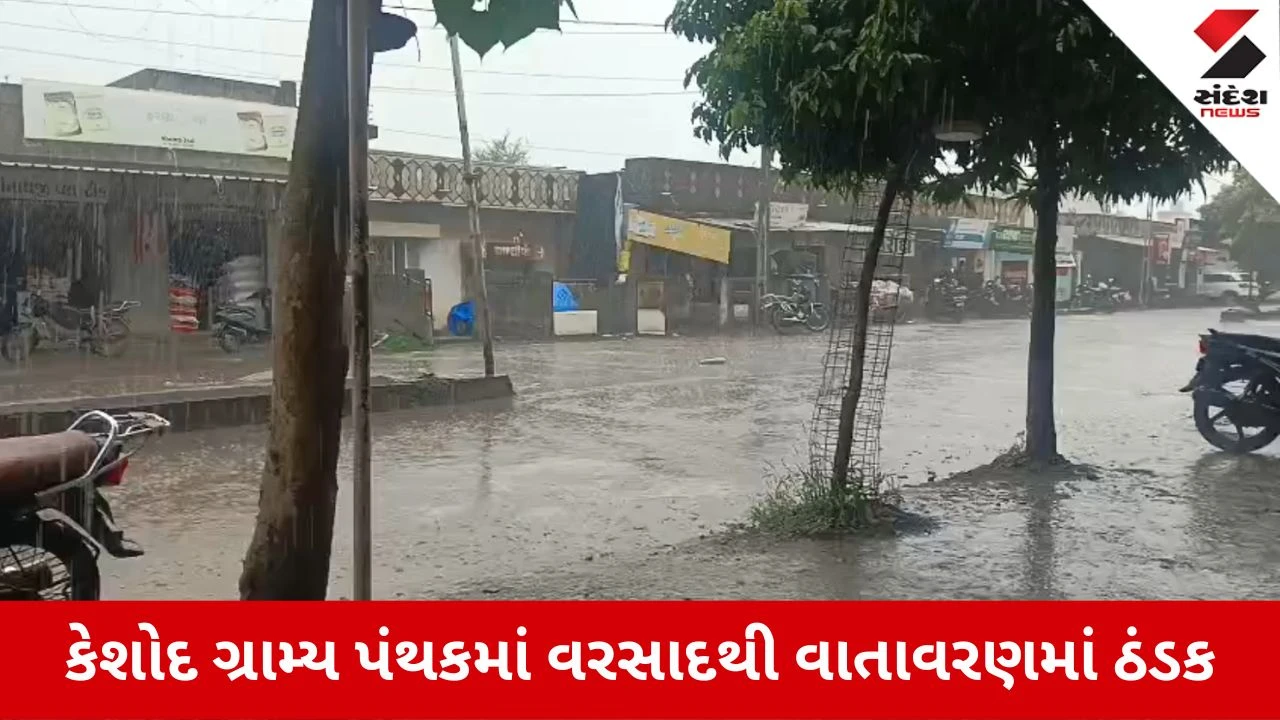 Junagadh Rain Update: કેશોદ પંથકમાં વરસાદી માહોલ, ખેડૂતોમાં ખુશીની લહેર