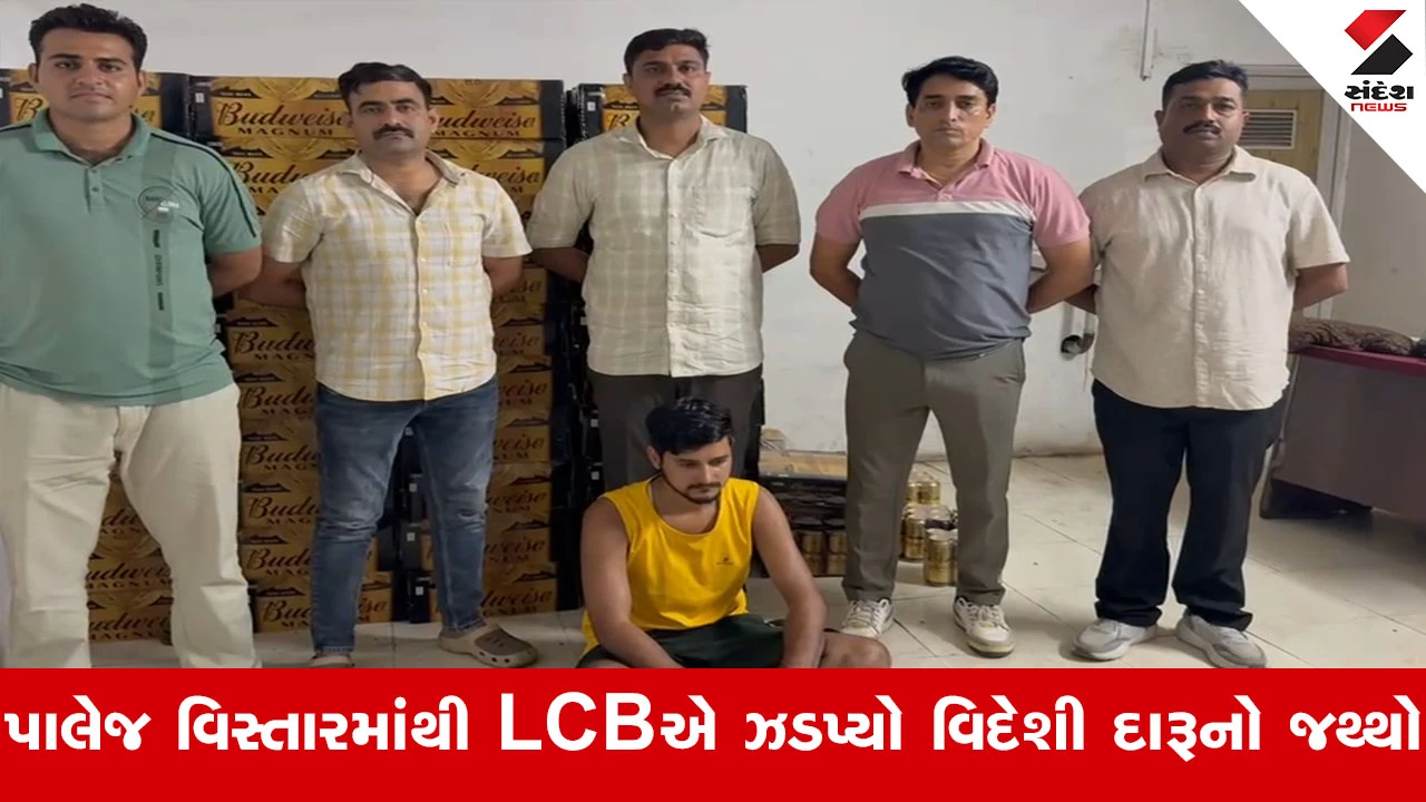 Bharuch LCBની પાલેજમાં મોટી કાર્યવાહી, રૂ.19.28 લાખના વિદેશી દારૂ અને બિયરના જથ્થા સાથે એક ઝડપાયો
