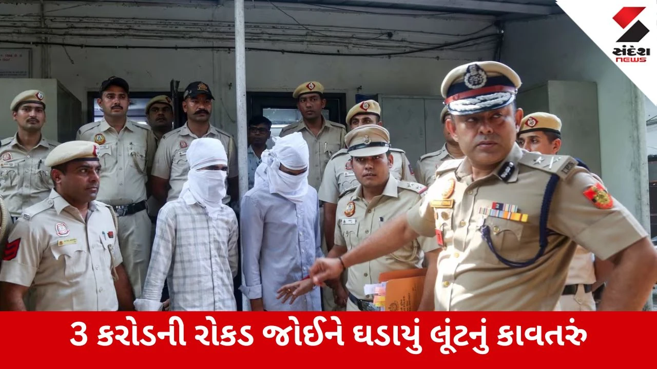 Crime : પિસ્તોલ જેવા દેખાતા લાઇટરનો ઉપયોગ કરીને 1.50 કરોડની દિલધડક લૂંટ, 5 ભેજાબાજ ઝડપાયા