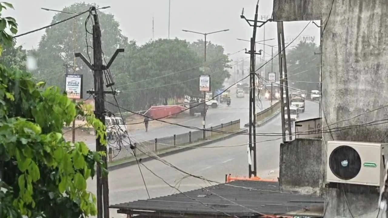 Heavy rain in Wadali, Sabarkantha
