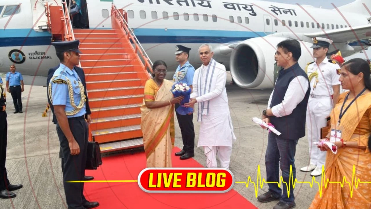 Gujarat Latest News Live : રાષ્ટ્રપતિ દ્રૌપદી મુર્મુનું વડોદરામાં ઉષ્માભર્યું સ્વાગત; 3 દિવસના ગુજરાત પ્રવાસે