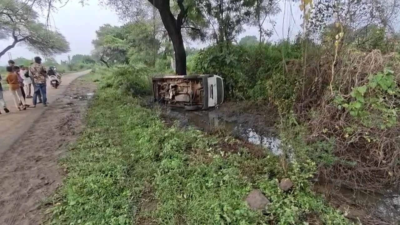 Serious accident on Amod-Wadia road in Bharuch