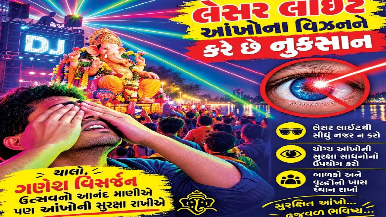 Vadodara : પાંચ મિલી-વોટથી વધુ પાવરની લેસર 10 સેકન્ડમાં રેટિનાને નુકસાન પહોંચાડે