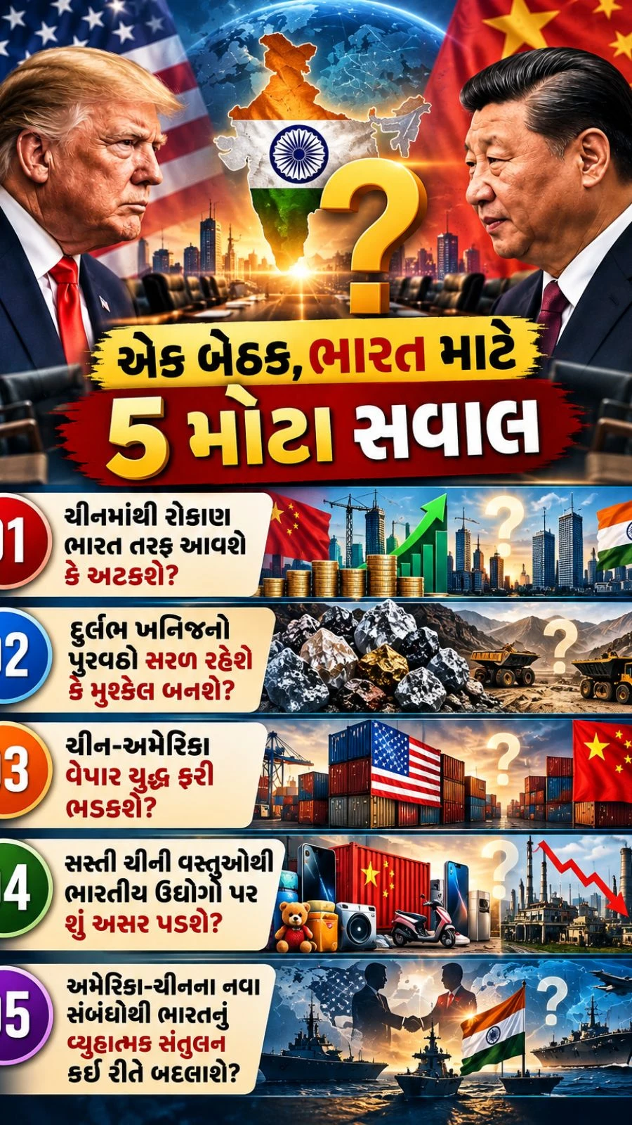 Trump-Xi Meeting: Impact on India