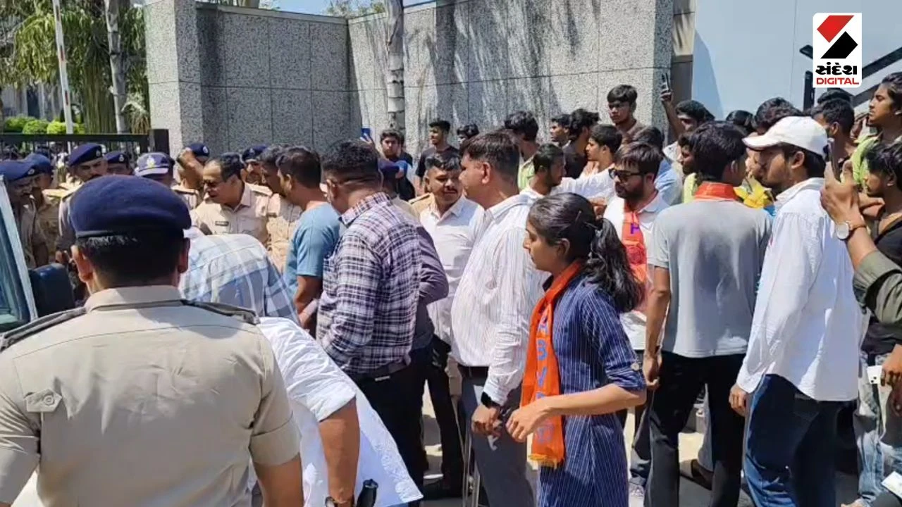 Rajkot News: ABVP Protests at Marwadi University Over Student Suicide, Police Detain Workers