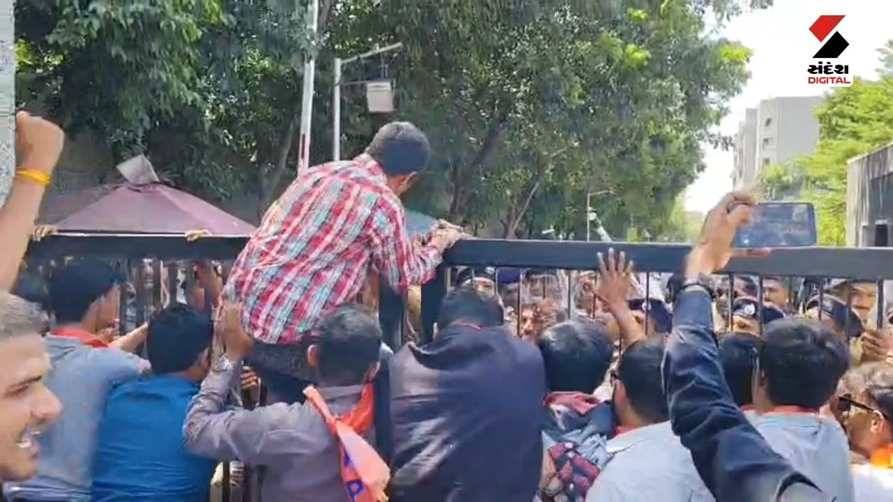 Rajkot News: ABVP Protests at Marwadi University Over Student Suicide, Police Detain Workers