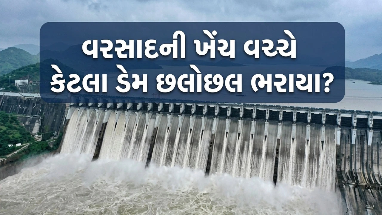 Gujarat News: ચોમાસાની વિદાય વચ્ચે રાજ્યના 47 ડેમ હાઈ એલર્ટ પર, નર્મદા ડેમ છલકાવાથી માત્ર 19 સે.મી દૂર
