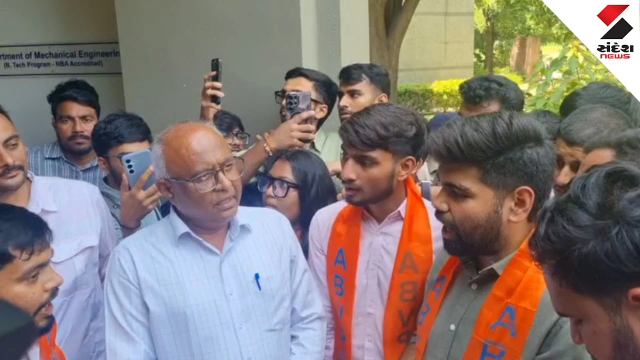 Nirma University Professor Grabs Student Collar, Video Sparks Protest