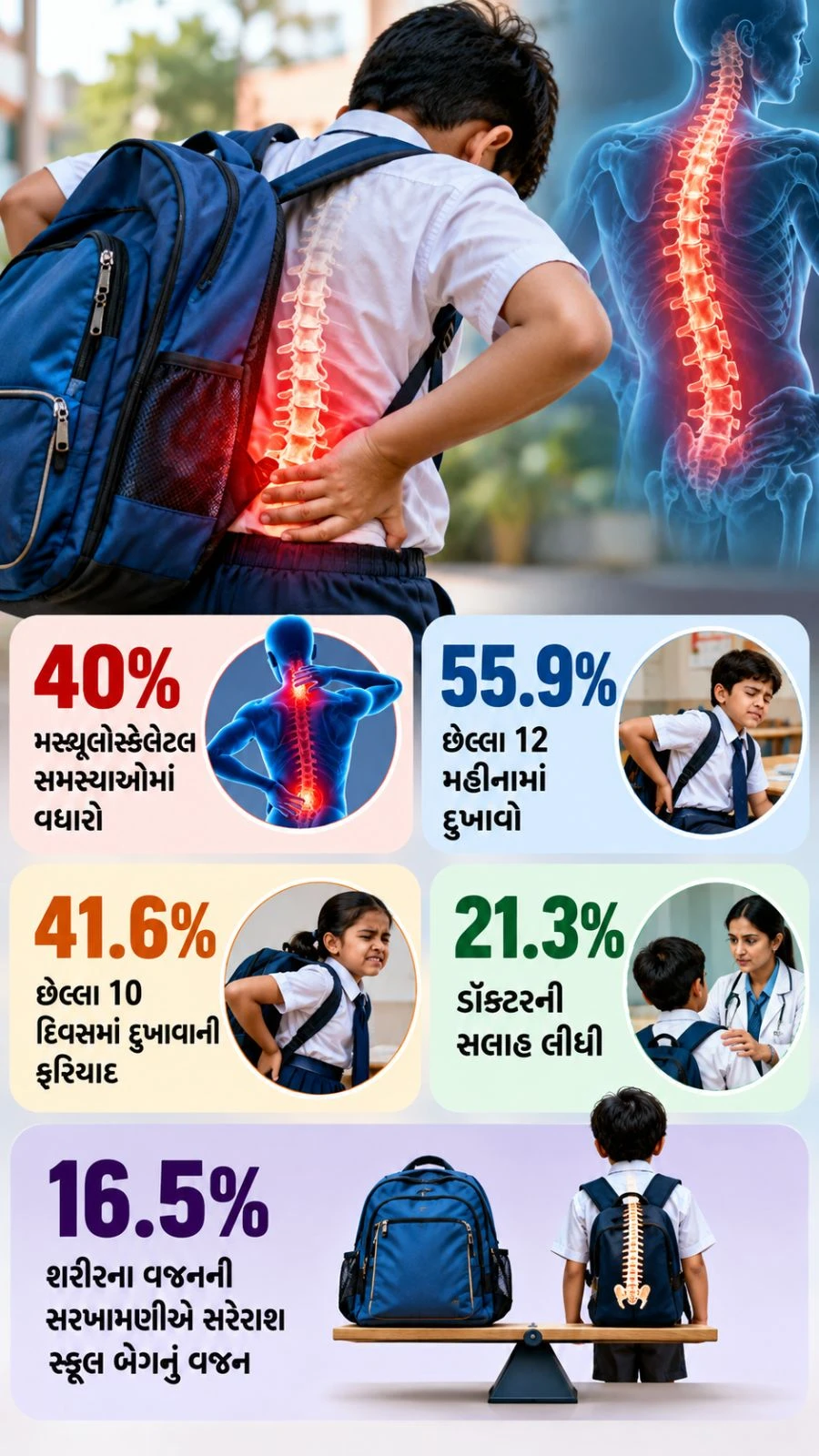 Back Pain In School Children: School Bag Is Not The Only Reason, Lifestyle And Sitting Habits Matter